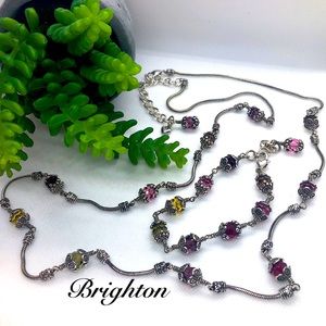 Brighton Glass Mountain Necklace and Bracelet